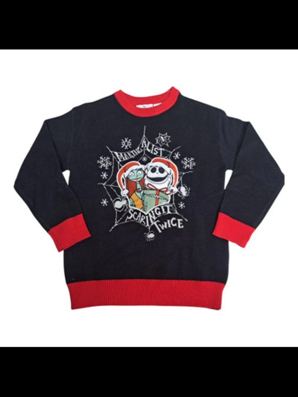 NWT - Disney Nightmare Before Christmas Jack Sally Sweater